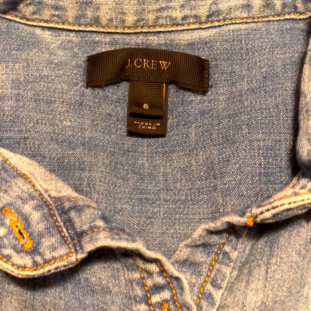 Beautiful JCrew denim long sleeve